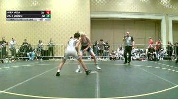 113 lbs Consi Of 16 #1 - Alex Vega, 208 Spartans vs Cole Jensen, Jimenez Trained Academy