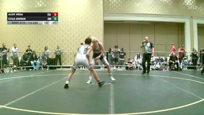 113 lbs Consi Of 16 #1 - Alex Vega, 208 Spartans vs Cole Jensen, Jimenez Trained Academy