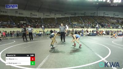 67 lbs Round Of 16 - Kace Moore, Collinsville Cardinal Youth Wrestling vs Jett Rodriguez, Noble Takedown Club