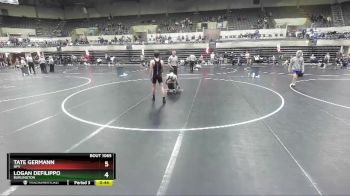 135 lbs Cons. Round 5 - Logan DeFilippo, Burlington vs Tate Germann, NFV