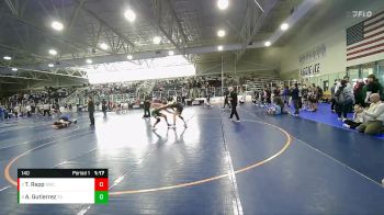 140 lbs Semifinal - Alex Gutierrez, Team Sublime vs Tayden Rapp, Bonneville Wrestling Club