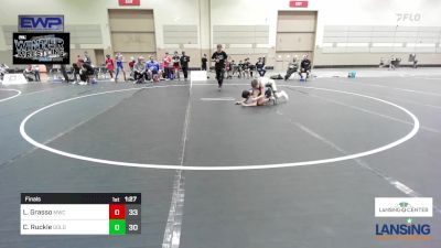 91 lbs Final - Luca Grasso, MWC Wrestling Academy vs Cade Ruckle, Gold Rush Wrestling