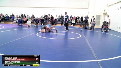 124-135 lbs Round 1 - Bentley Boren, West Jordan vs Brooks Kjar, Sanderson Wrestling Academy