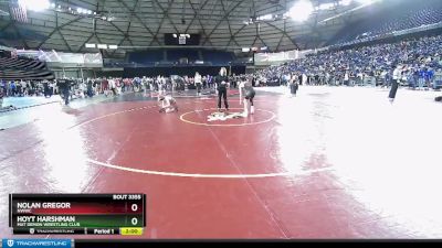 106 lbs Quarterfinal - Nolan Gregor, NWWC vs Hoyt Harshman, Mat Demon Wrestling Club