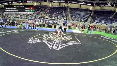 Girls-105 lbs Champ. Round 1 - Georgia Stahl, Portland Hs Girls vs Maizy Olson, Powers North Central Hs Girls