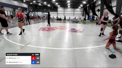 61 kg Quarterfinal - Giada Pitzarella, PA West Pink vs Hayden Manning, Mat Assassins Girls