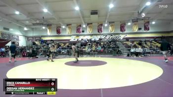 132 lbs Semifinal - Deegan Hernandez, Martin Luther King vs Erick Camarillo, Elsinore