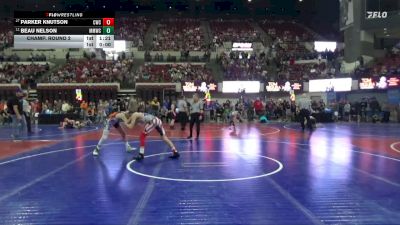 122 lbs Champ. Round 2 - Beau Nelson, Malta Mustang Wrestling Club vs Parker Knutson, Conrad Wrestling Club