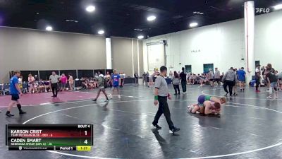 165 lbs Round 2 (6 Team) - Caden Smart, Nebraska Smash (Dev A) vs Karson Crist, Team Michigan Blue - DEV