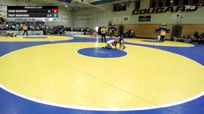 123 lbs Consi Of 16 #2 - John Barron, St. Peter`s Prep (NJ) vs Troy Montero, La Mirada