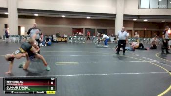 100 lbs Finals (8 Team) - Gunnar Strobl, Untouchables Purple vs Zeyn Dillon, Untouchables