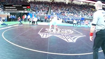 D1-175 lbs 1st Place Match - Zach Miracle, Temperance Bedford vs Braxten Roche, Detroit Catholic Central