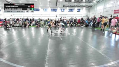80 lbs Semifinal - Logan Bonfilio, EP Rattlers-EL vs Alonzo M Rodriguez, BAM Training Center-EL
