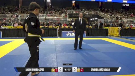 Logan Edward Lopez vs Davi Abrahão Romão 2025 Pan Kids Jiu-Jitsu IBJJF Championship