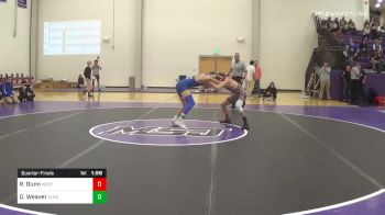 138 lbs Quarterfinal - Roy Dunn, Westmont Hillto vs Damian Weaver, Lyndhurst