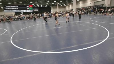 150 lbs Semis - Hunter Avalos, Spartan Mat Club vs James Hemmila, Izzy Style Wrestling