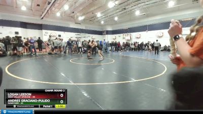 215 lbs Champ. Round 2 - Andres Graciano-Pulido, Sunnyside vs Logan Leeson, West Valley Spokane