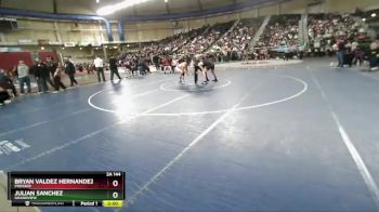 2A 144 lbs Quarterfinal - Julian Sanchez, Grandview vs Bryan Valdez Hernandez, Prosser