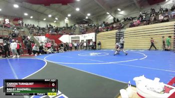 113 lbs Cons. Round 1 - Carson Turnquist, Speedway vs Bailey Shadwell, North Putnam