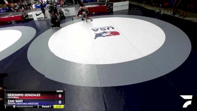 70 lbs Cons. Round 2 - Geronimo Gonzalez, California vs Zaki Wafi, Ground Creatures Wrestling