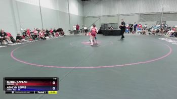 115 lbs Placement Matches (8 Team) - Isabel Kaplan, Indiana vs Ashlyn Lewis, Texas Red