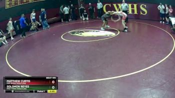 128 lbs Cons. Round 3 - Solomon Reyes, Mad-Town Wrestling vs Matthew Curtis, Mat Sense Wrestling