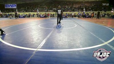 110 lbs Quarterfinal - Easton McGilbert, Midwest City Bombers Youth Wrestling Club vs Lane Austin, Deer Creek Wrestling Club