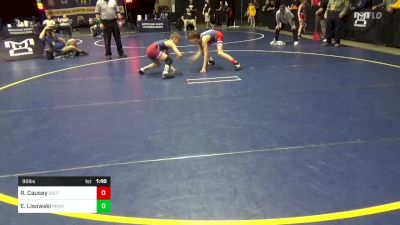 90 lbs Quarterfinal - Raymond Causey, Southern York vs Evan Lisowski, Penns Valley