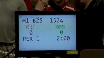 152 lbs match Walsh vs. Downes