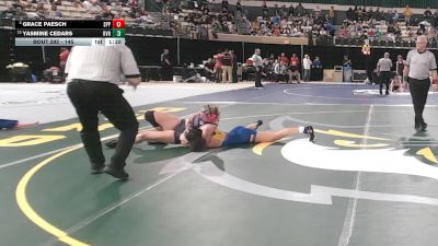 145 lbs Round 2 - Grace Paesch, Sparrows Point vs Yasmine Cedars, River Hill