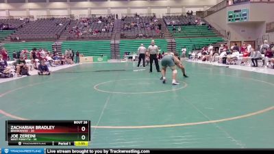 215 lbs 4th Wrestleback (16 Team) - Zachariah Bradley, Brookwood vs Joe Zereini, West Forsyth