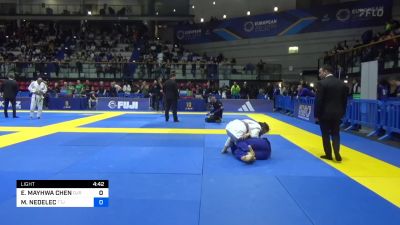 EMILY MAYHWA CHEN vs MARIE-VALÉRIE NEDELEC 2024 European Jiu-Jitsu ...