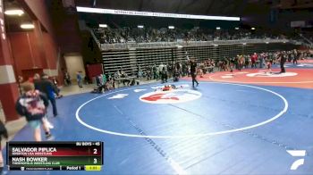 45 lbs Quarterfinal - Salvador Piplica, Riverton USA Wrestling vs Nash Bowker, Thermopolis Wrestling Club