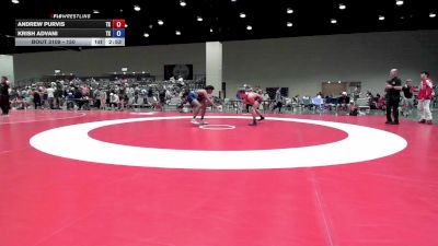 150 lbs Cons. Round 2 - Andrew Purvis, TX vs Krish Advani, TX