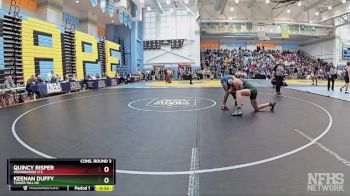 165 lbs Cons. Round 3 - Quincy Risper, Woodbridge H S vs Keenan Duffy, Tower Hill Hs