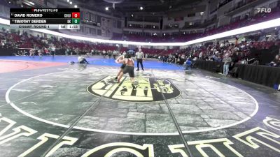 215 lbs Champ. Round 1 - David Romero, Columbia vs Timothy Derden, Bishop Kelly