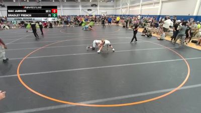 90 lbs Cons. Round 4 - Mac Jamison, Unattached vs Bradley French, Unattached