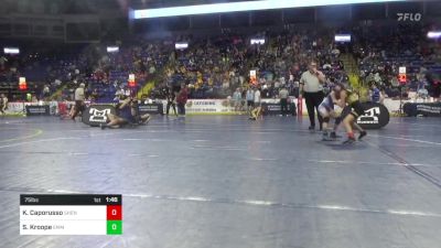 75 lbs Round Of 16 - Kiara Caporusso, Shenandoah Valley vs Stella Kroope, Emmaus