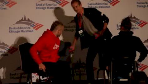 Chicago Marathon 2012-Press Conference- Wheelchair Race-Josh Cassidy and Tatyana McFadden
