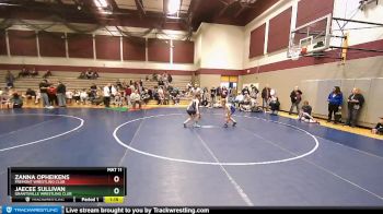 93-101 lbs Round 3 - JaeCee Sullivan, Grantsville Wrestling Club vs Zanna Opheikens, Fremont Wrestling Club