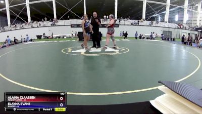 190 lbs Round 1 (8 Team) - Alaina Claassen, Pennsylvania vs Elayna Evans, Kansas