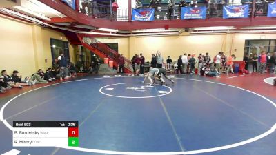 182 lbs Consi Of 32 #2 - Ben Burdetsky, Wakefield vs Rumi Mistry, Concord