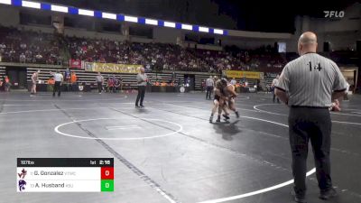 197 lbs Consi Of 8 #2 - Glean Gonzalez, Virginia Tech WC vs Andrew Husband, Kansas State