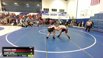 285 lbs Champ. Round 2 - Robby Bates, North Central College vs Edward Perry, University Of Chicago