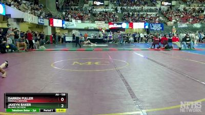 AA - 138 lbs Cons. Round 1 - Jaxsyn Baker, Billings Skyview vs Darren Fuller, Missoula Sentinel