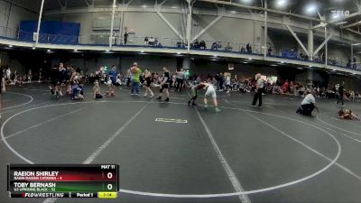 92 lbs Round 5 (6 Team) - Toby Bernash, U2 Uprising Black vs Raeion Shirley, Ragin Raisins Catawba