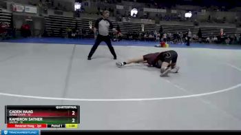 125 lbs Quarterfinals (8 Team) - Caden Haag, Dover-Eyota vs Kameron Sather, UNITED