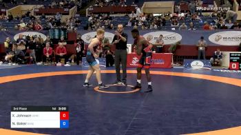 67 kg 3rd Place - Xavier Johnson, Marines vs Nolan Baker, New York Athletic Club