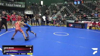 84 lbs Semifinal - Jayce Bever, CO vs Zahan Dotiwala, PA