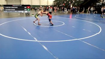 138 lbs Cons. Round 5 - Carter Geschke, NWTC vs Caysen Ross, Bear Cave Wrestling